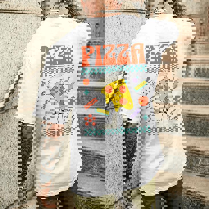 ピザ愛好家 ピザピース メンズTシャツ バックプリント 彼への贈り物