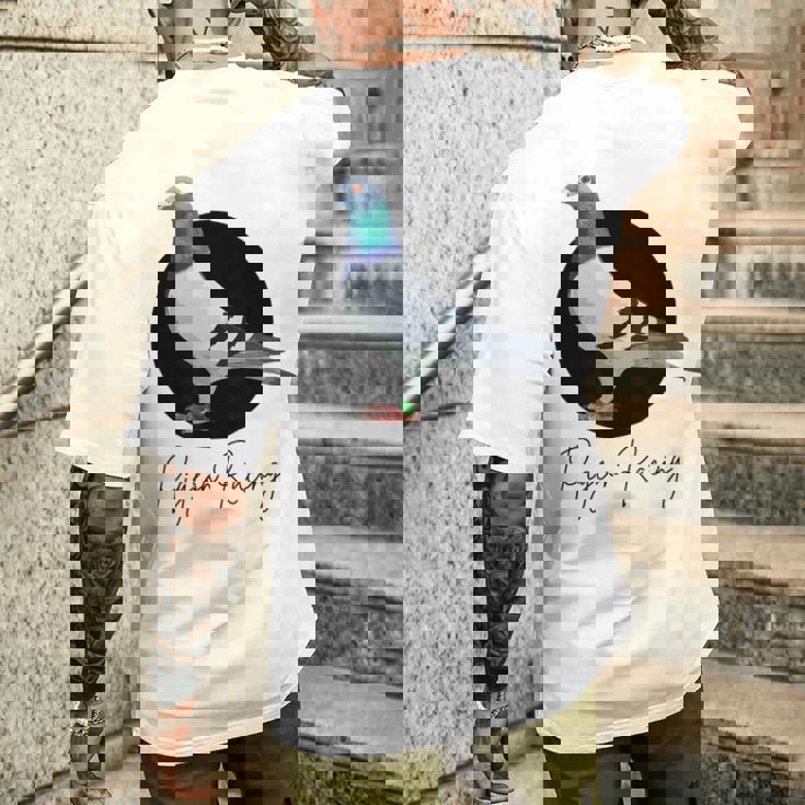 ピジョン レーシング コロンボフィール ダイヴェンスポーツ タウベンチュヒター ピジョン メンズTシャツ バックプリント 彼への贈り物