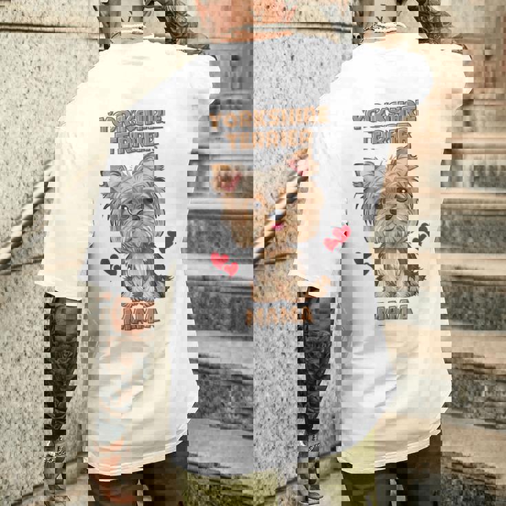 ファニーヨークシャーテリアtシャツ メンズTシャツ バックプリント 彼への贈り物