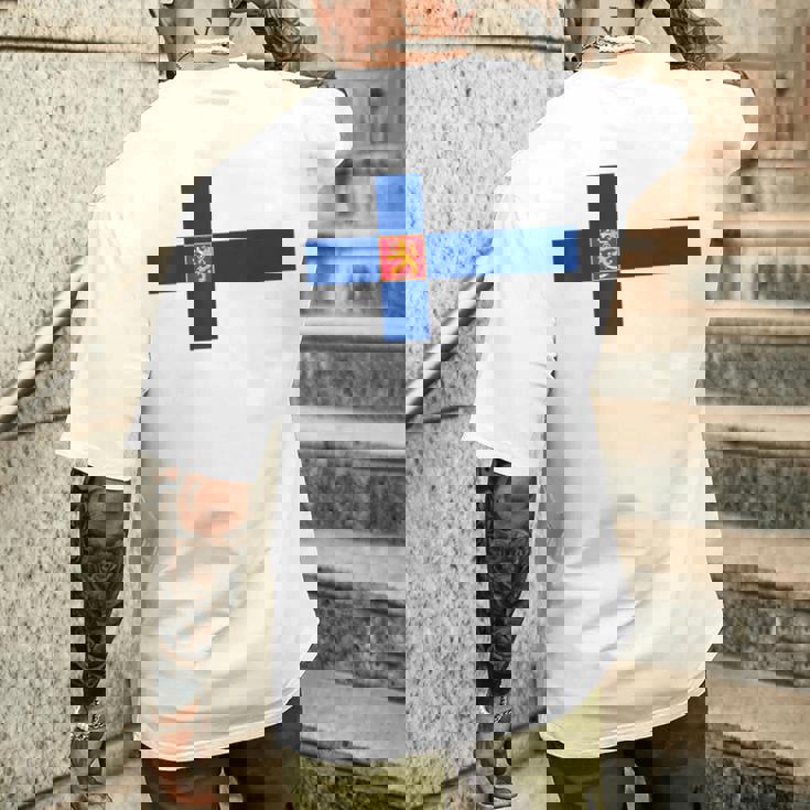 フィンランドtシャツ、フィンランド国旗、フィンランドの地図 メンズレディースキッズ メンズTシャツ バックプリント 彼への贈り物