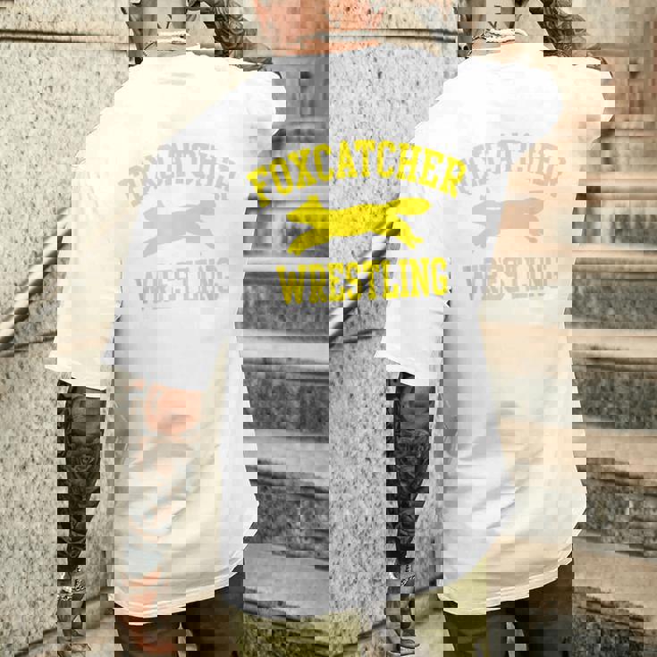 フォックスキャッチャーレスリング メンズTシャツ バックプリント 彼への贈り物