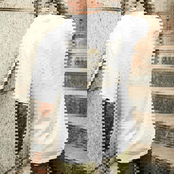 フォークリフトオペレーター アメリカンイーグル フォークリフトドライバー バックプリント メンズTシャツ バックプリント 彼への贈り物