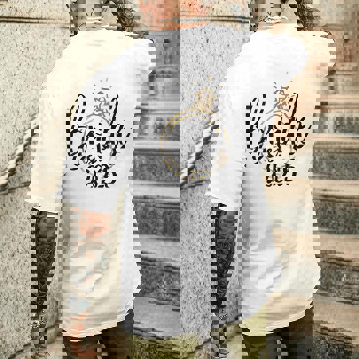 ブライダルシャワー フューチャー Mrs Wedding 2025 Bride メンズTシャツ バックプリント 彼への贈り物