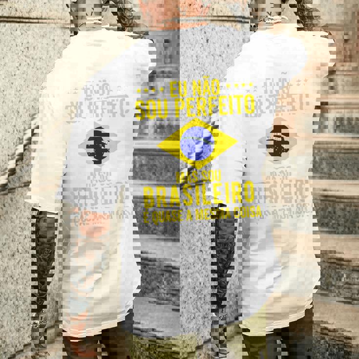 ブラジル国旗 ブラジル メンズ レディース キッズ グリーン ポルトガル語 メンズTシャツ バックプリント 彼への贈り物