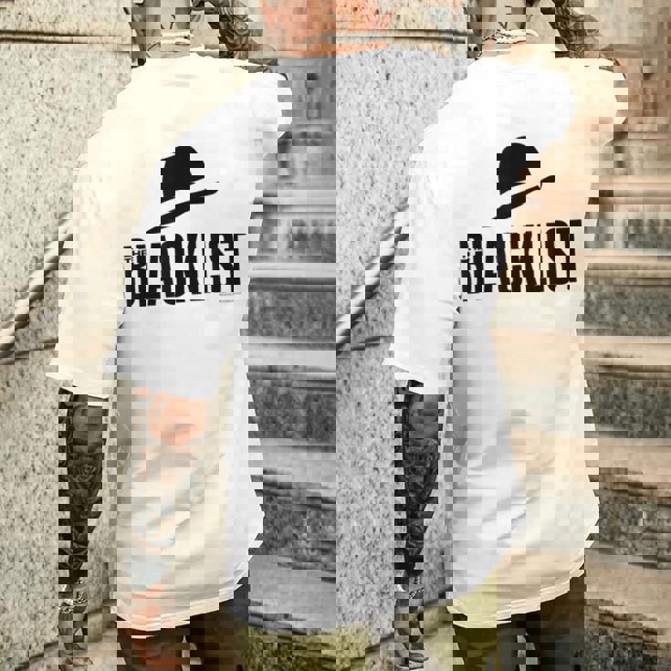 ブラックリストハットアイコン メンズTシャツ バックプリント 彼への贈り物