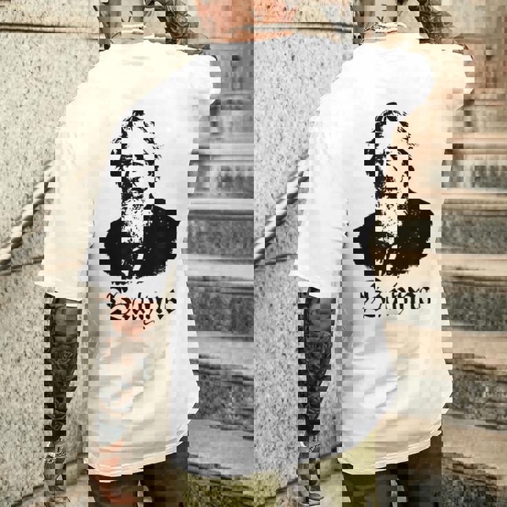 ブラームス ヨハネス・ブラームス クラシック音楽 メンズTシャツ バックプリント 彼への贈り物