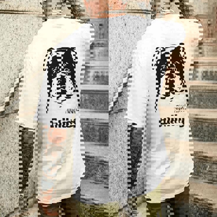ブルドッグ メンズTシャツ バックプリント 彼への贈り物