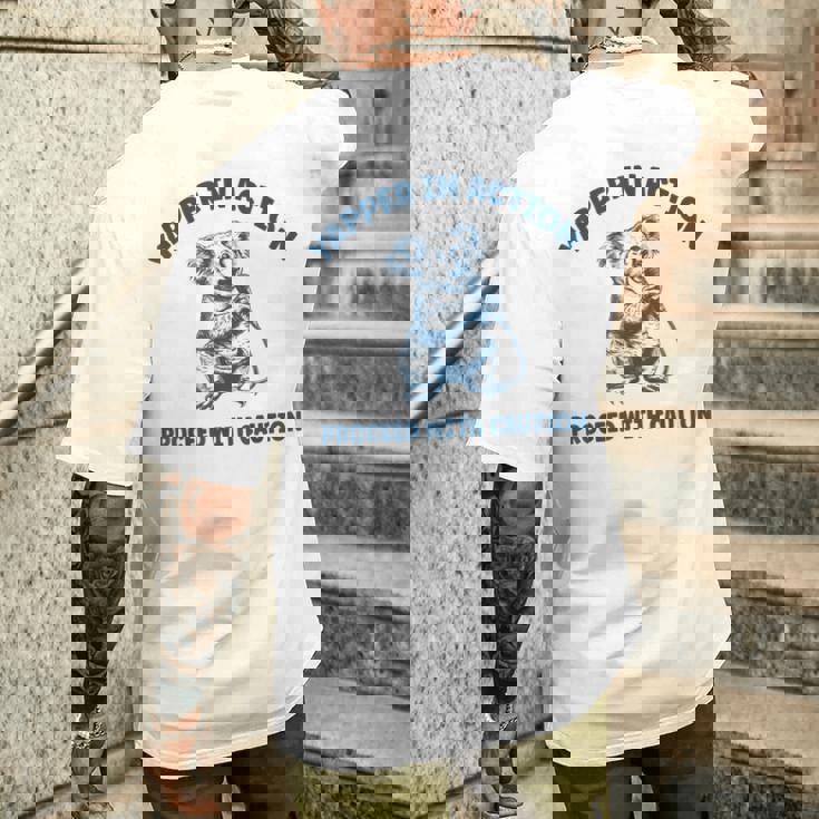 プロ用ヤッパートレーナー、プロフェッショナルヤッパー。 メンズTシャツ バックプリント 彼への贈り物