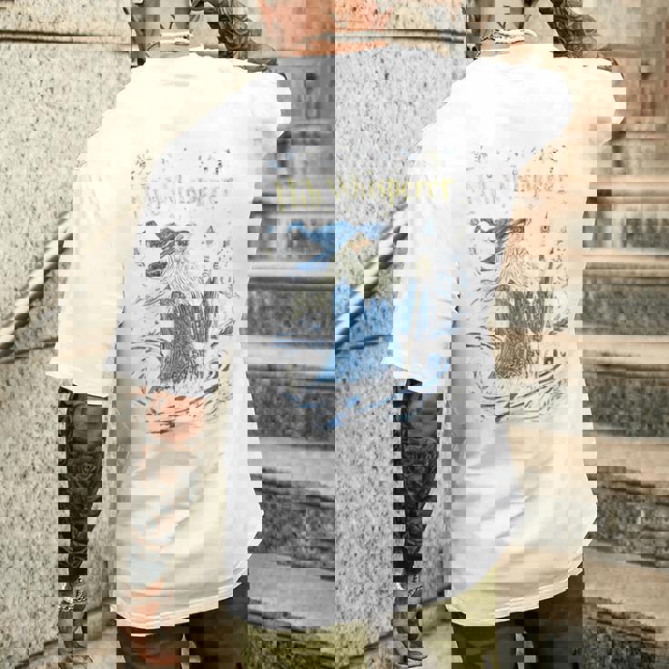 ペン先 ウィスパラー デザイン 面白い 魔法使い インク 描画 美学 長袖tシャツ メンズTシャツ バックプリント 彼への贈り物