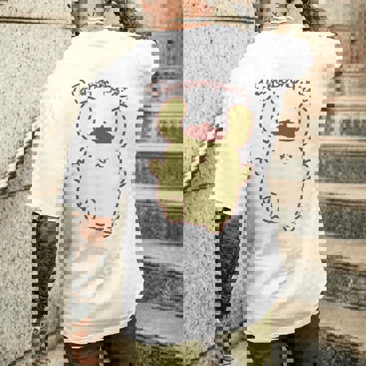 ポムポムプリン ジャンプ ライトカラー メンズTシャツ バックプリント 彼への贈り物