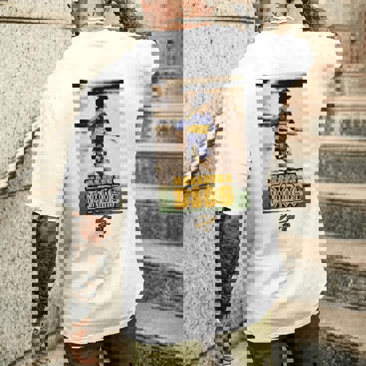 マラドーナ ボカ ランニング 長袖tシャツ メンズTシャツ バックプリント 彼への贈り物