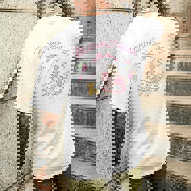 マロンクリーム ソーイング メンズTシャツ バックプリント 彼への贈り物