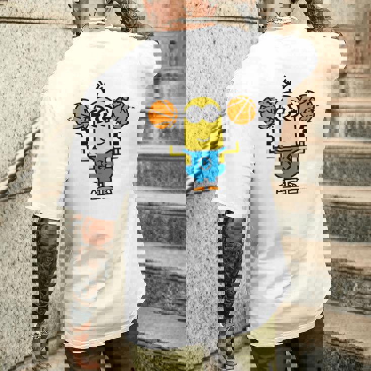 ミニオン Basket Ball Kevindouble Ball メンズTシャツ バックプリント 彼への贈り物