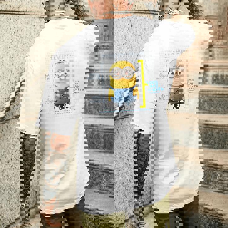 ミニオン Mathdave メンズTシャツ バックプリント 彼への贈り物