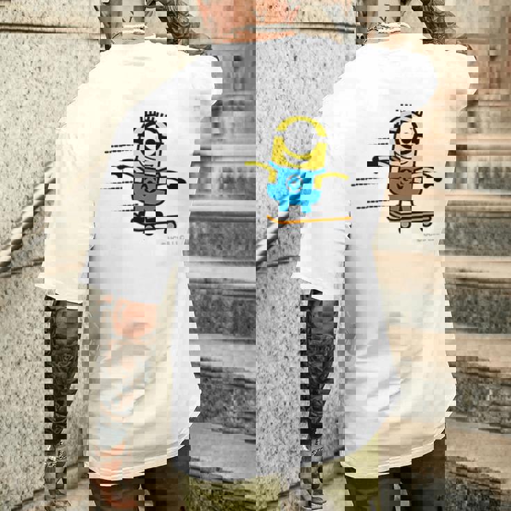 ミニオン Minionkateboard Carl メンズTシャツ バックプリント 彼への贈り物