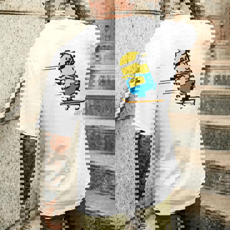 ミニオン Minionkateboard Dave メンズTシャツ バックプリント 彼への贈り物