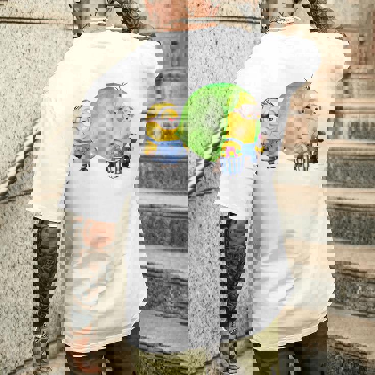 ミニオン Water Colorballoongum Green メンズTシャツ バックプリント 彼への贈り物