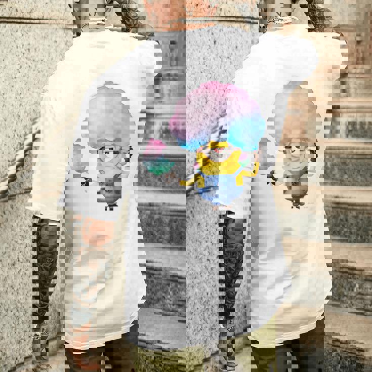 ミニオン Water Colorcotton Candytuart メンズTシャツ バックプリント 彼への贈り物