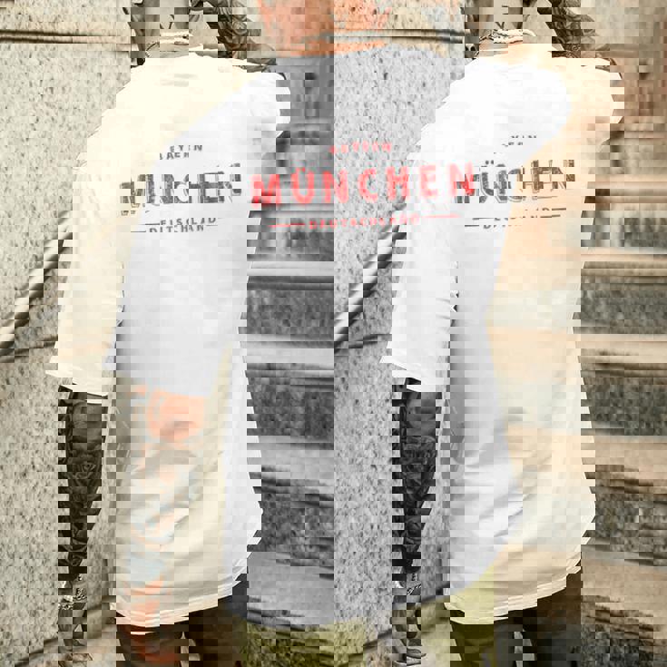 ミュンヘン ドイツ ミュンヘン バイエルン ドイツ メンズTシャツ バックプリント 彼への贈り物