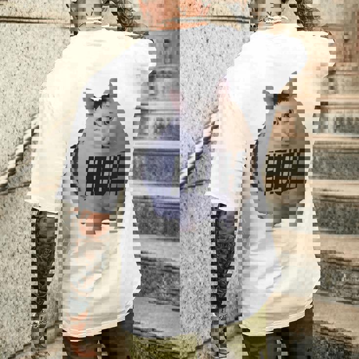 ミームハァキャット面白い 長袖tシャツ メンズTシャツ バックプリント 彼への贈り物