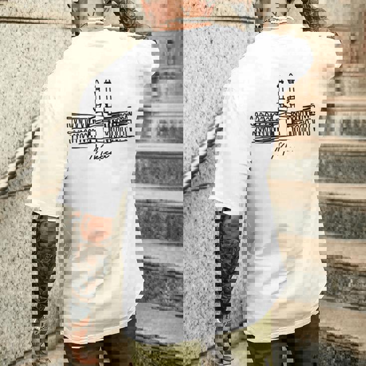 メッカ サウジアラビア お土産 長袖tシャツ メンズTシャツ バックプリント 彼への贈り物