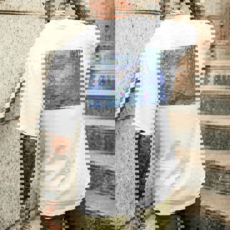 モネ 睡蓮 メンズTシャツ バックプリント 彼への贈り物