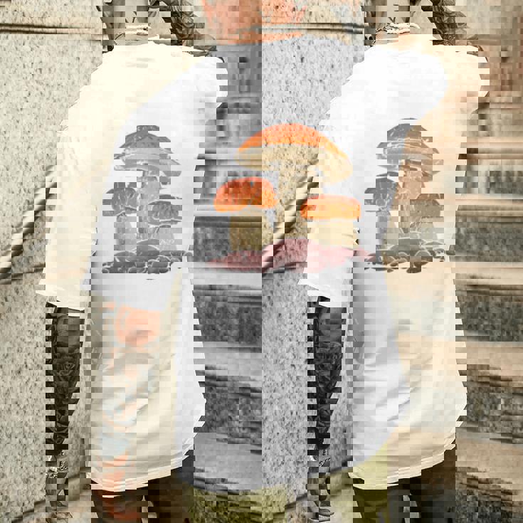 モレル茸 長袖tシャツ メンズTシャツ バックプリント 彼への贈り物