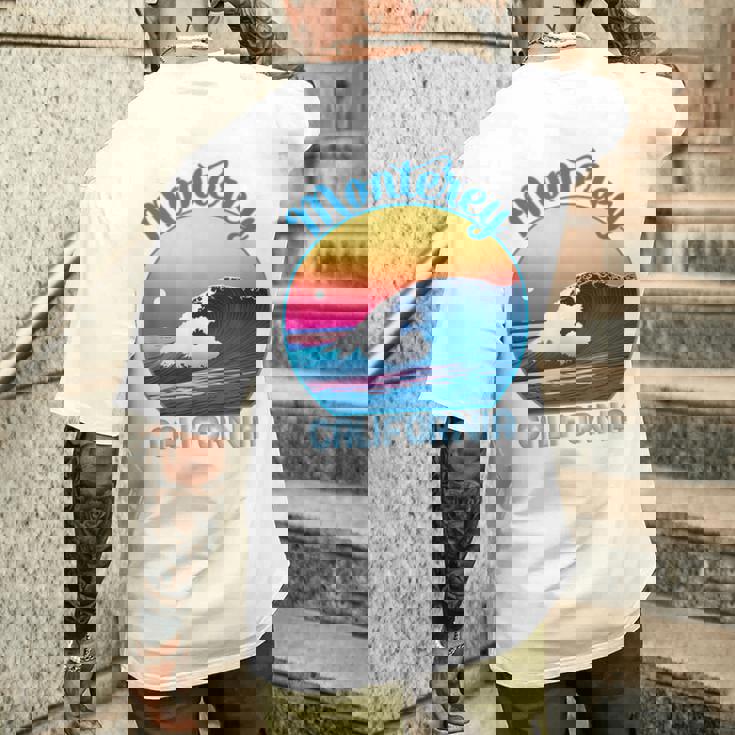 モントレーのお土産衣装 レトロ モントレー メンズTシャツ バックプリント 彼への贈り物