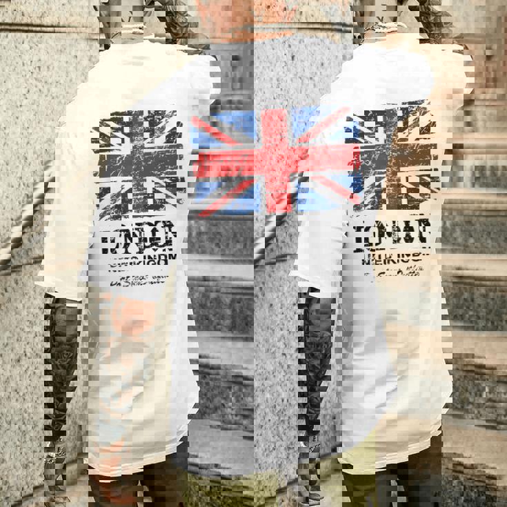 ユニオンジャック 英国の国旗 グレートブリテン ロンドン Union Jack メンズTシャツ バックプリント 彼への贈り物