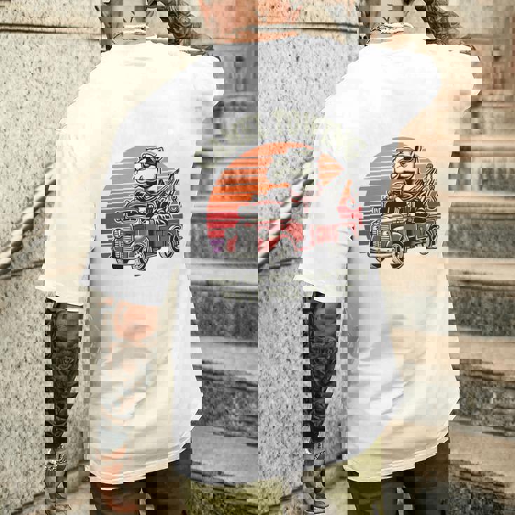 ラクダ牽引、しっかりと固定されている場合は引き出します。 長袖tシャツ メンズTシャツ バックプリント 彼への贈り物