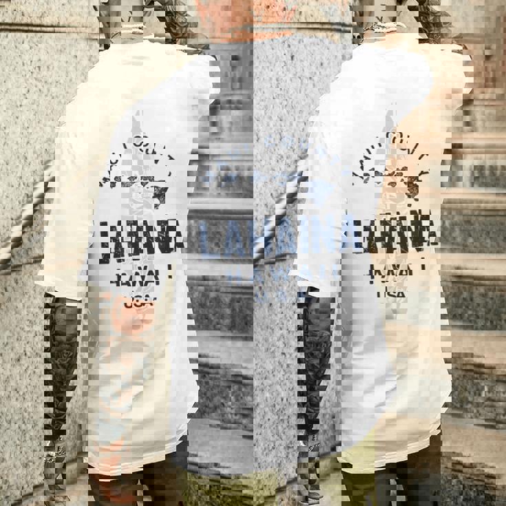 ラハイナ マウイ ハワイ ヴィンテージ ハワイ諸島 サーフ メンズTシャツ バックプリント 彼への贈り物