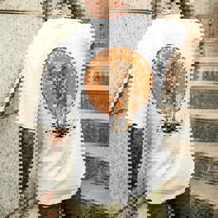 リカオン メンズTシャツ バックプリント 彼への贈り物