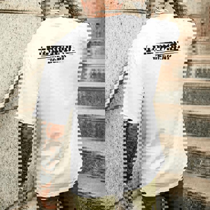 リバプール イングランド ヴィンテージ リバプール メンズTシャツ バックプリント 彼への贈り物