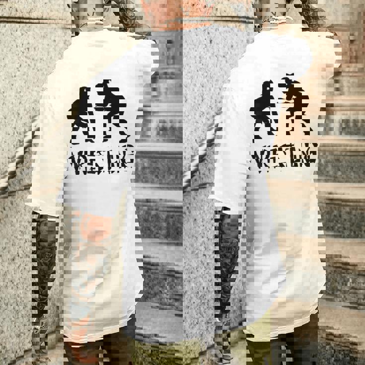 レスリング グレコローマン フリースタイルレスリング メンズTシャツ バックプリント 彼への贈り物