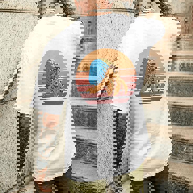 レトロ I Travel Toee ヤドカリ ヴィンテージ ヤドカリ 好き 長袖tシャツ メンズTシャツ バックプリント 彼への贈り物