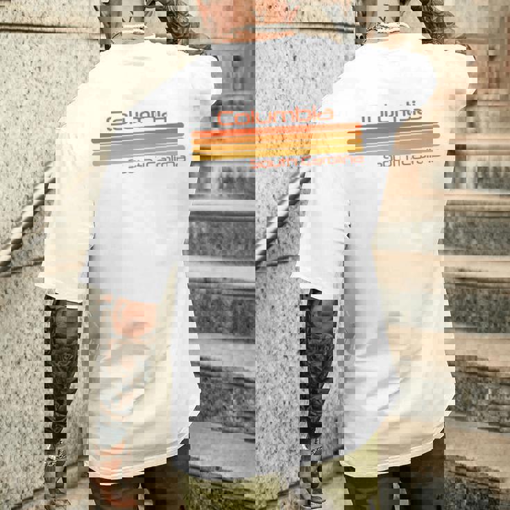 レトロ コロンビア サウスカロライナ 長袖tシャツ メンズTシャツ バックプリント 彼への贈り物