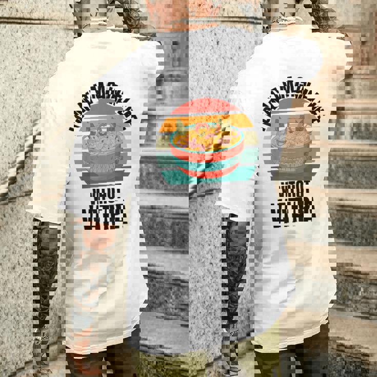 レトロでかわいいヴァタパ ワタパなしでは人生は想像できない。 メンズTシャツ バックプリント 彼への贈り物