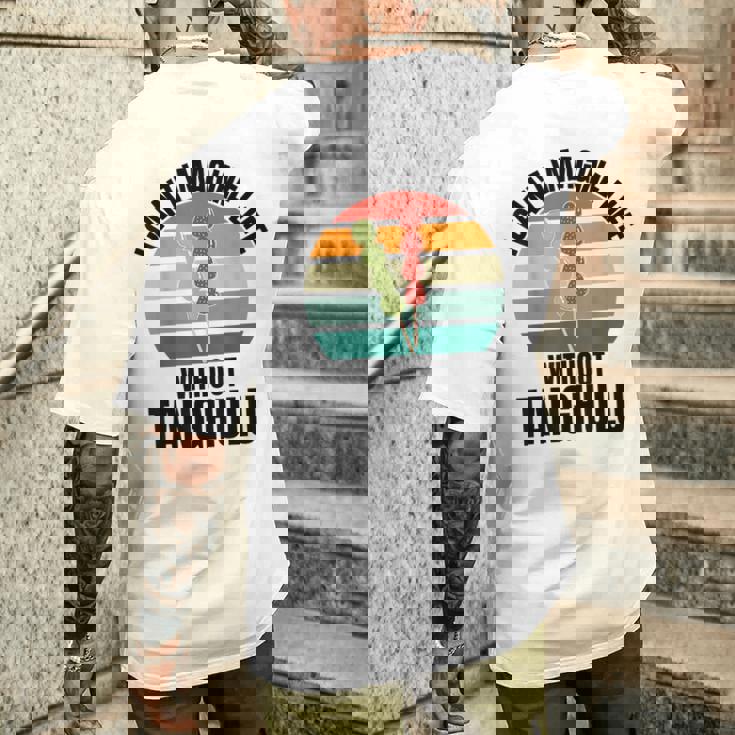 レトロタングル「Tanghuluなしでは人生は想像できない」 メンズTシャツ バックプリント 彼への贈り物