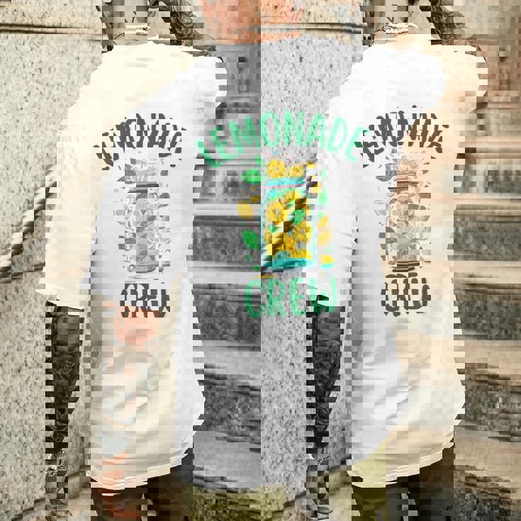 レモネードスタンドシャツ クルーとボス レモンジュース サマーイエロー メンズTシャツ バックプリント 彼への贈り物