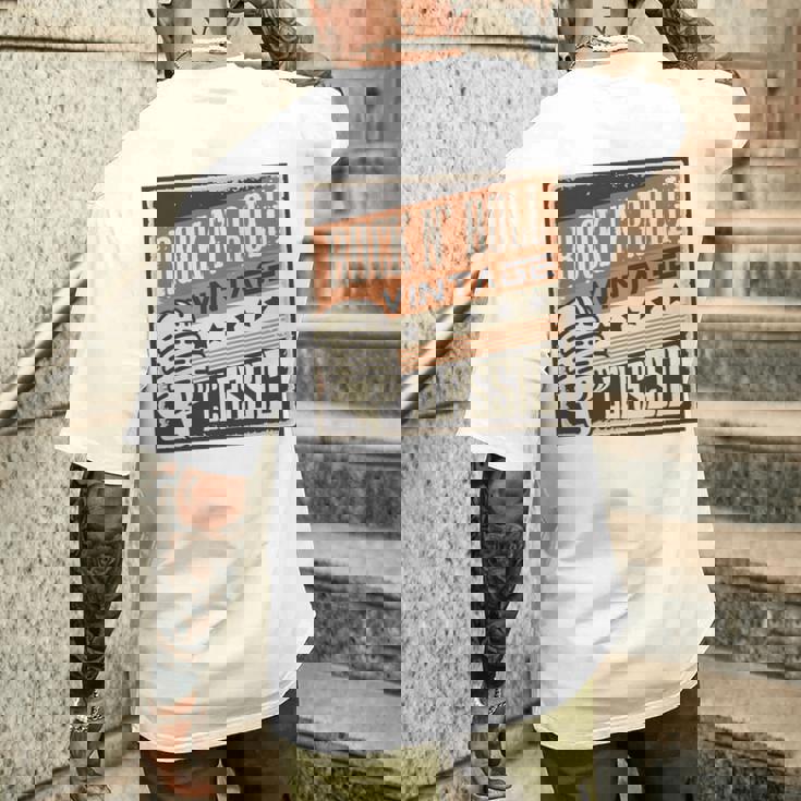 ロックンロールミュージック 1950年代ロカビリー Us 長袖tシャツ メンズTシャツ バックプリント 彼への贈り物