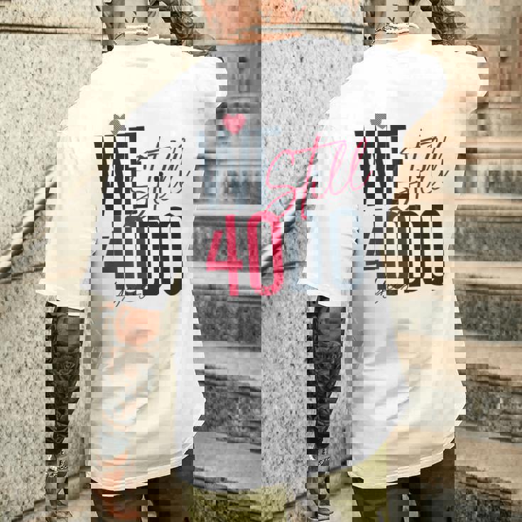 ロマンティックな結婚40周年 Wetill Do 40年 メンズTシャツ バックプリント 彼への贈り物