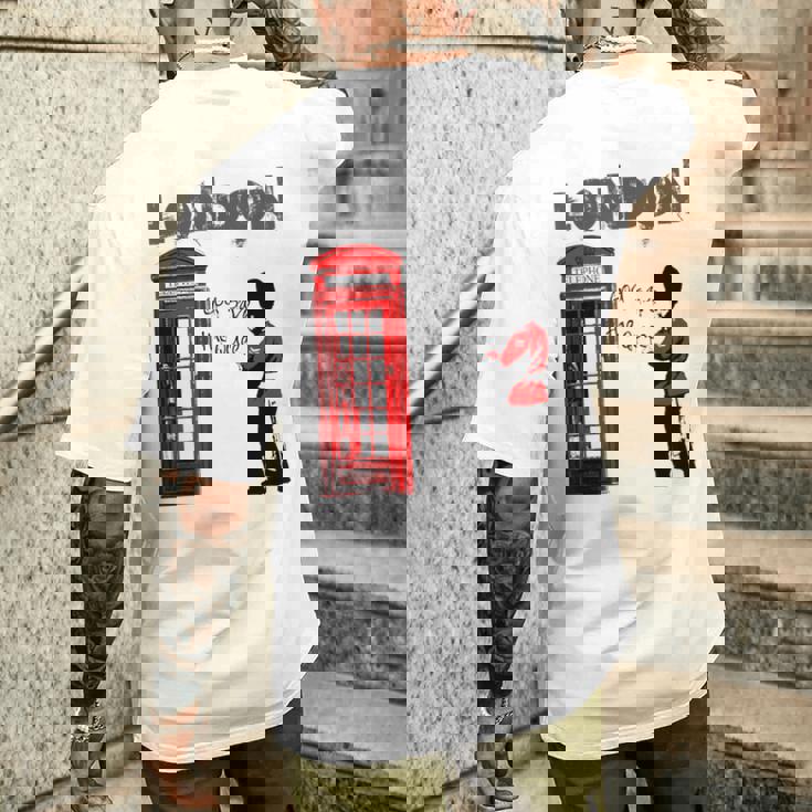 ロンドン・バンクシー・ゴッド・セーブ・ザ・クイーン メンズTシャツ バックプリント 彼への贈り物