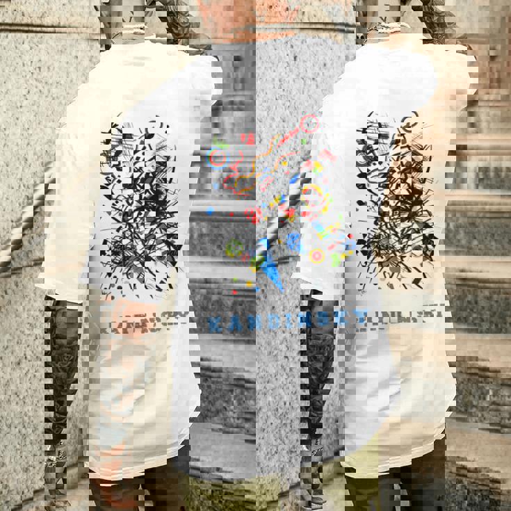 ワシリーカンディンスキー抽象芸術 メンズTシャツ バックプリント 彼への贈り物