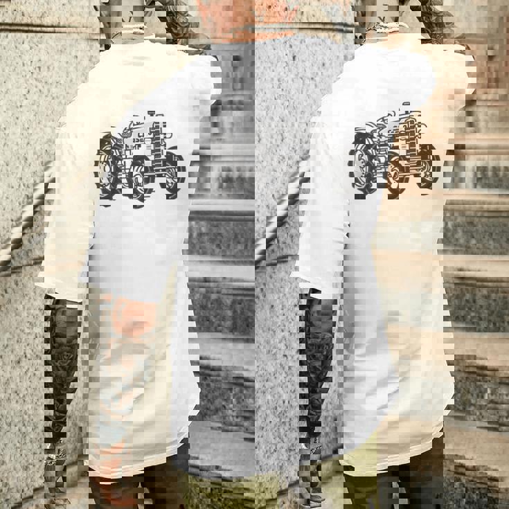 ヴィンテージ 1935年モデル L ケース トラクター 農業 メンズTシャツ バックプリント 彼への贈り物