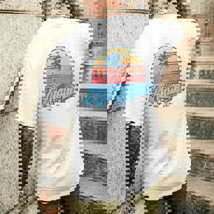 ヴィンテージ カラパナ ハワイ Hi クラシック 70年代 レトロ サーファー メンズTシャツ バックプリント 彼への贈り物