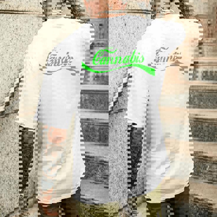 ヴィンテージ カンナビス アート レトロ マリファナ Thc レトロ 420日 ウィード メンズTシャツ バックプリント 彼への贈り物