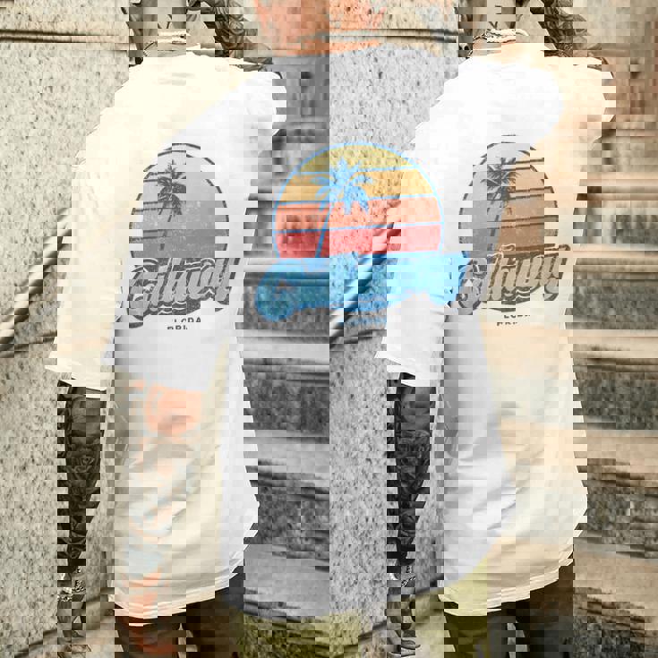 ヴィンテージ キャロウェイ フロリダ Fl クラシック 70年代 レトロ サーファー メンズTシャツ バックプリント 彼への贈り物