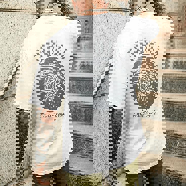 ヴィンテージ タヒチ亀 フレンチポリネシア島ホッピング メンズTシャツ バックプリント 彼への贈り物