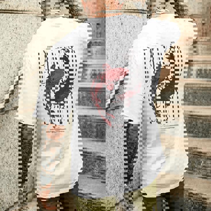 ヴィンテージグラフィティ錦鯉魚バックプリント鯉鯉 メンズTシャツ バックプリント 彼への贈り物