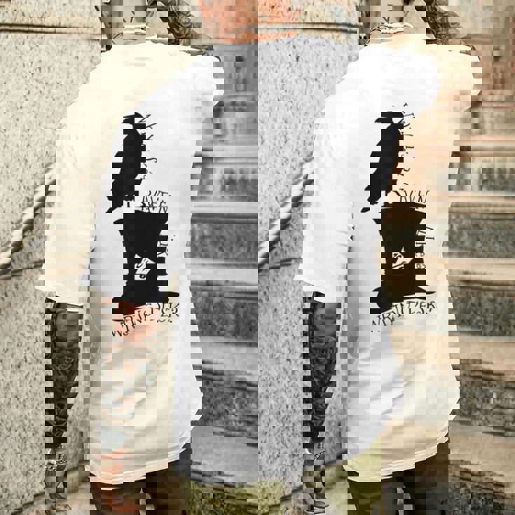 不思議の国のアリス マッドハッター レイブンリドル メンズTシャツ バックプリント 彼への贈り物